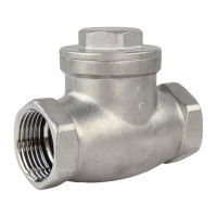 Клапан обратный SCV-316 1″ Ду25 DN.ru Ру16 муфтовый, поворотный, нержавеющая сталь D100-00495