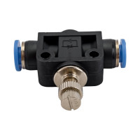 Фитинг-дроссель (пневмодроссель) цанговый 6 мм SHPI SCF 06