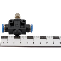 Фитинг-дроссель (пневмодроссель) цанговый 6 мм SHPI SCF 06