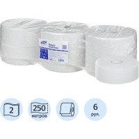 Бумага туалетная д/дисп Luscan PROFESSIONAL Luscan Professional 2сл бел втор втул 250м 6рул/уп 368530