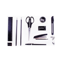 Настольный органайзер OfficeSpace Русские горки 12 предметов, вращающийся, черный SS156_3180/ 205595