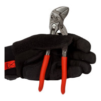 Переставные клещи-ключ Knipex 180 мм, 40 мм (1 1/2"), серые, 1К ручки, KN-8601180SB
