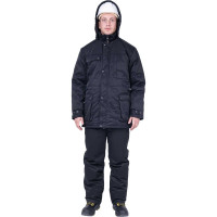 Зимняя куртка ГК Спецобъединение ЗАЩИТА черная Кур 412/104/158