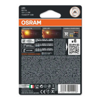 Автолампа OSRAM PY21W, BA15s, LED, 2 шт., YELLOW, 12 В 7506DYP-02B