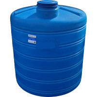 Овально-вертикальная емкость AQUAPLAST 2000 л, синяя 4630017951840