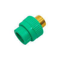 Комбинированная муфта с наружной резьбой Blue Ocean 25x3/4", полипропиленовая, зеленая PPRF/EA(G)-25x3/4"