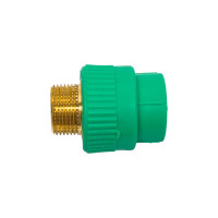 Комбинированная муфта с наружной резьбой Blue Ocean 25x3/4", полипропиленовая, зеленая PPRF/EA(G)-25x3/4"