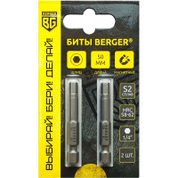 Биты магнитные Hex3, 50 мм, 2 шт, S2 Berger BG BG2404