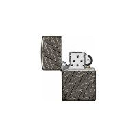 Зажигалка ZIPPO Armor с покрытием High Polish Black Ice, латунь/сталь, чёрная, 38x13x57 мм, 49173