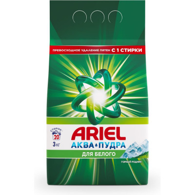 Стиральный порошок Ariel Автомат Горный родник 3 кг 0001220316