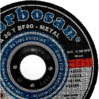 Диск отрезной по металлу 115х2.5х22 мм Karbosan KAR-910020