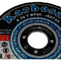 Диск отрезной по металлу 115х2.5х22 мм Karbosan KAR-910020