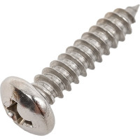 Саморез с полукруглой головкой КРЕП-КОМП нержавейка А2, DIN7981, 5.5х25, 500 шт. шпн5525