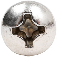 Саморез с полукруглой головкой КРЕП-КОМП нержавейка А2, DIN7981, 5.5х25, 500 шт. шпн5525