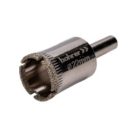 Коронка алмазная по стеклу и кафелю 22 мм BOHRER 32050220