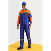 Костюм СОЮЗСПЕЦОДЕЖДА Профессионал-2 с СОП василек/оранжевый/черный, р. 52-54 рост 182-188 2000000020600