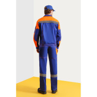 Костюм СОЮЗСПЕЦОДЕЖДА Профессионал-2 с СОП василек/оранжевый/черный, р. 52-54 рост 182-188 2000000020600