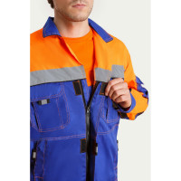 Костюм СОЮЗСПЕЦОДЕЖДА Профессионал-2 с СОП василек/оранжевый/черный, р. 52-54 рост 182-188 2000000020600