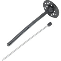 Дюбель для теплоизоляции с оц. гвоздем и термоголовкой INTERFIX 10x180, 500 шт. 15817