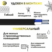 Кабель ОРЕОЛ АВВГп 2х2,5 мм ГОСТ 100 м 00-00001897
