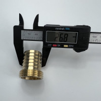 Штуцер латунный для шлангов наружная резьба 1 х елочка 25 мм, 5 шт Профитт 9279387