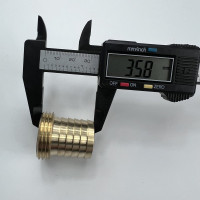 Штуцер латунный для шлангов наружная резьба 1 х елочка 25 мм, 5 шт Профитт 9279387