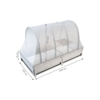 Арочный парник со спанбондом на грядке 36 см Delta-Park 2 м 3004003_1