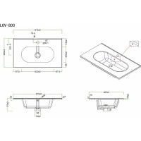 Керамическая раковина BelBagno LOVE LOV-800-LVB