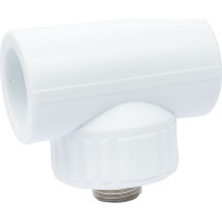 Переходной тройник VALFEX с наружной резьбой, 32x1/2"х32, белый 10128232