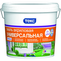 Универсальная акриловая эмаль Текс Профи матовая; база A; 2.7 кг 53966 700011001