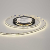 Светодиодная лента Wolta Decor SMD2835 24Вт, 3000К Теплый белый свет, 12В, защита IP20, 240 светодиодов на метр, ширина 10 мм, длина 5 метров, WLS2835-24W/3000/12H240-01