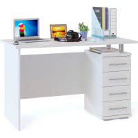 Компьютерный стол СОКОЛ белый КСТ-106.1 КСТ1061Б6