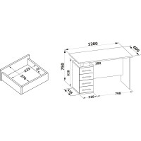 Компьютерный стол СОКОЛ белый КСТ-106.1 КСТ1061Б6