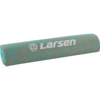 Джутовый коврик для фитнеса и йоги Larsen, бирюзовый, 183x61x0.5 см 4690222157222