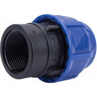 Компрессионная соединительная муфта VALFEX ПНД, с внутренней резьбой, 40x1 1/4" 121001240114