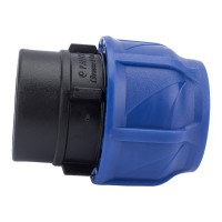 Компрессионная соединительная муфта VALFEX ПНД, с внутренней резьбой, 40x1 1/4" 121001240114