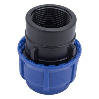 Компрессионная соединительная муфта VALFEX ПНД, с внутренней резьбой, 40x1 1/4" 121001240114