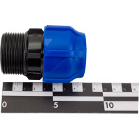 Компрессионная соединительная муфта VALFEX ПНД, с наружной резьбой, 32x1 1/4" 121001132114