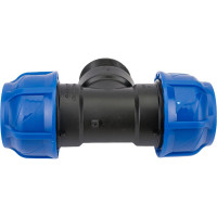 Компрессионный переходной тройник VALFEX ПНД, с наружной резьбой, 50-2"-50 1210025020050