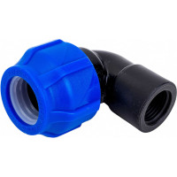 Компрессионный отвод VALFEX ПНД, с внутренней резьбой, 25x1/2" 1210012325012