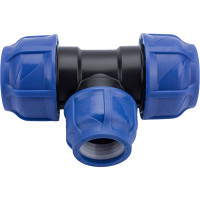 Компрессионный переходной тройник VALFEX ПНД, 50-40-50 1210012504050