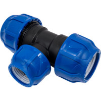 Компрессионный переходной тройник VALFEX ПНД, 63-50-63 1210012635063