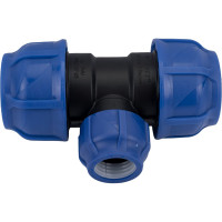 Компрессионный переходной тройник VALFEX ПНД, 50-32-50 1210012503250