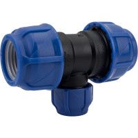 Компрессионный переходной тройник VALFEX ПНД, 50-32-50 1210012503250