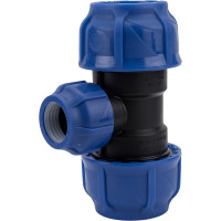 Компрессионный переходной тройник VALFEX ПНД, 50-32-50 1210012503250