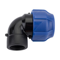 Компрессионный отвод VALFEX ПНД, с внутренней резьбой, 32x3/4" 1210012332034