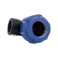 Компрессионный отвод VALFEX ПНД, с внутренней резьбой, 32x3/4" 1210012332034