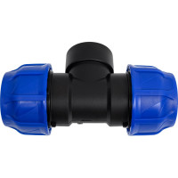 Компрессионный переходной тройник VALFEX ПНД, с внутренней резьбой, 63-2"-63 1210016320063