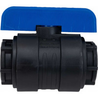 Компрессионный шаровой кран VALFEX ПНД  ВН/ВН резьба разборный 1"-1" Ду26 1210011100100