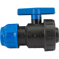 Шаровой кран VALFEX ПНД компрессионный цанга - внутренняя резьба, разборный 40x1" 1210012540100